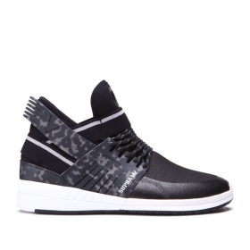 Supra SKYTOP V Høye Sneakers Dame Svart/Hvite | NO-25709